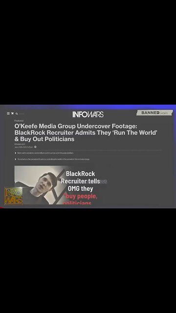 Alex Jones: Blackrock Admits The Banksters Run The Prison Planet & Buy Politicians - 6/21/23