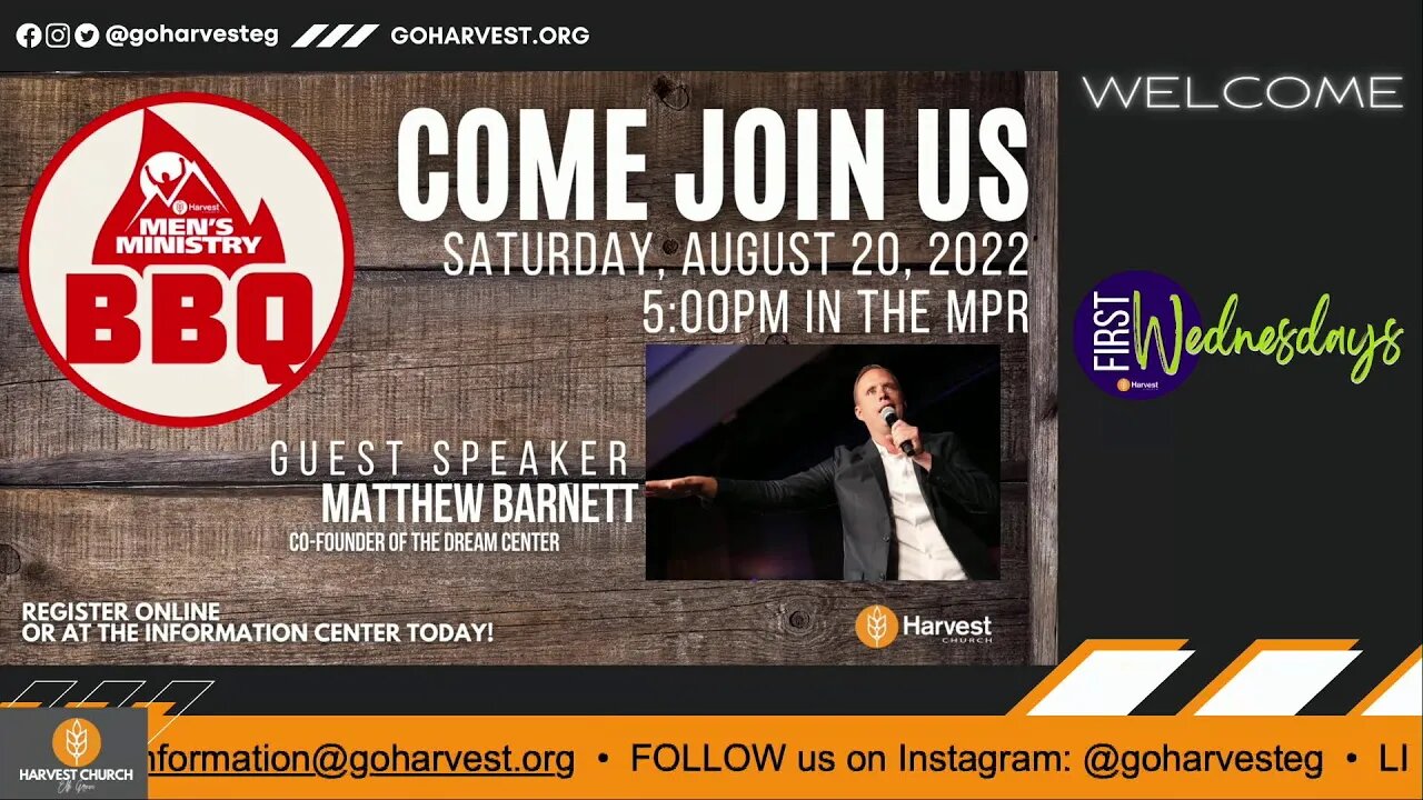 HARVEST CHURCH Elk Grove || First Wednesdays LIVE @ 7:00PM