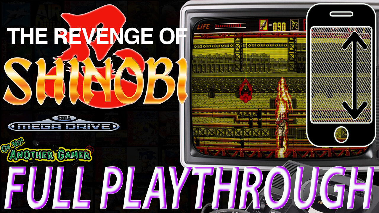 The Revenge of Shinobi (1989) [Sega Mega Drive] 🎮🔥 Intro + Gameplay (full playthrough) [Vertical]