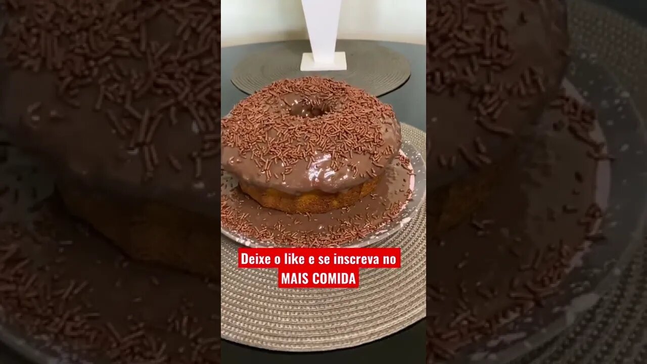 BOLO DE CENOURA, em breve receita completa. MAIS COMIDA #bolo #cenoura #chocolate #cafe #receitas