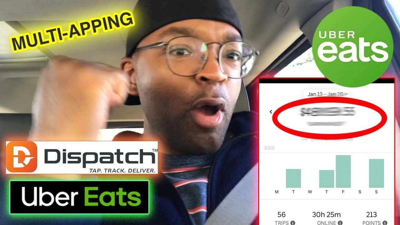 UBER EATS & DISPATCH I MADE ____? MULTI APPING | WEEKLY EARNINGS REVIEW | FULL TIME DRIVER
