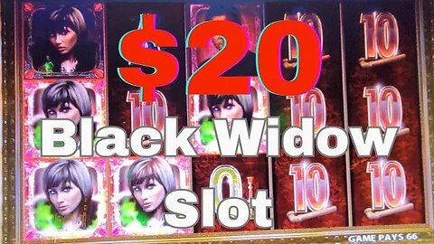 Playing $20 on Black Widow Slot at M Resort & Casino - Henderson, NV