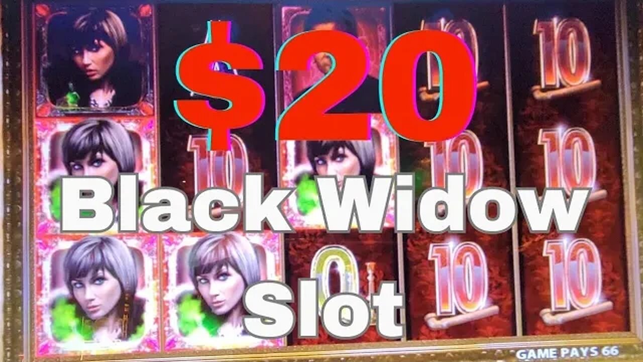 Playing $20 on Black Widow Slot at M Resort & Casino - Henderson, NV