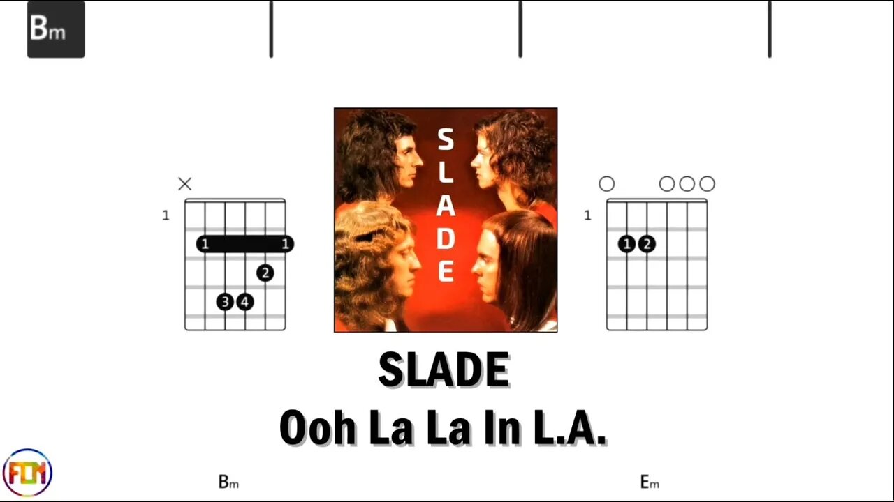 SLADE Ooh La La In L A - Guitar Chords & Lyrics HD