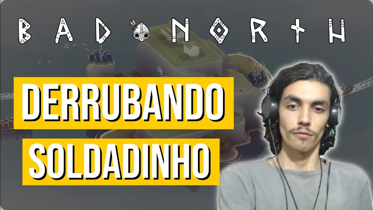 Bad North gameplay inicio derrumando soldado na água