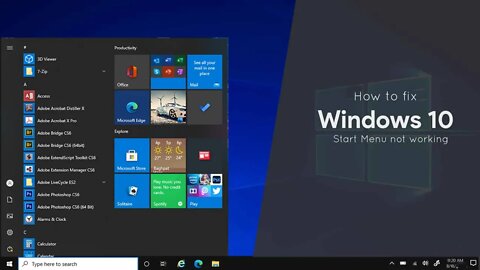 Windows 10 Start Menu / Store Application Not Working