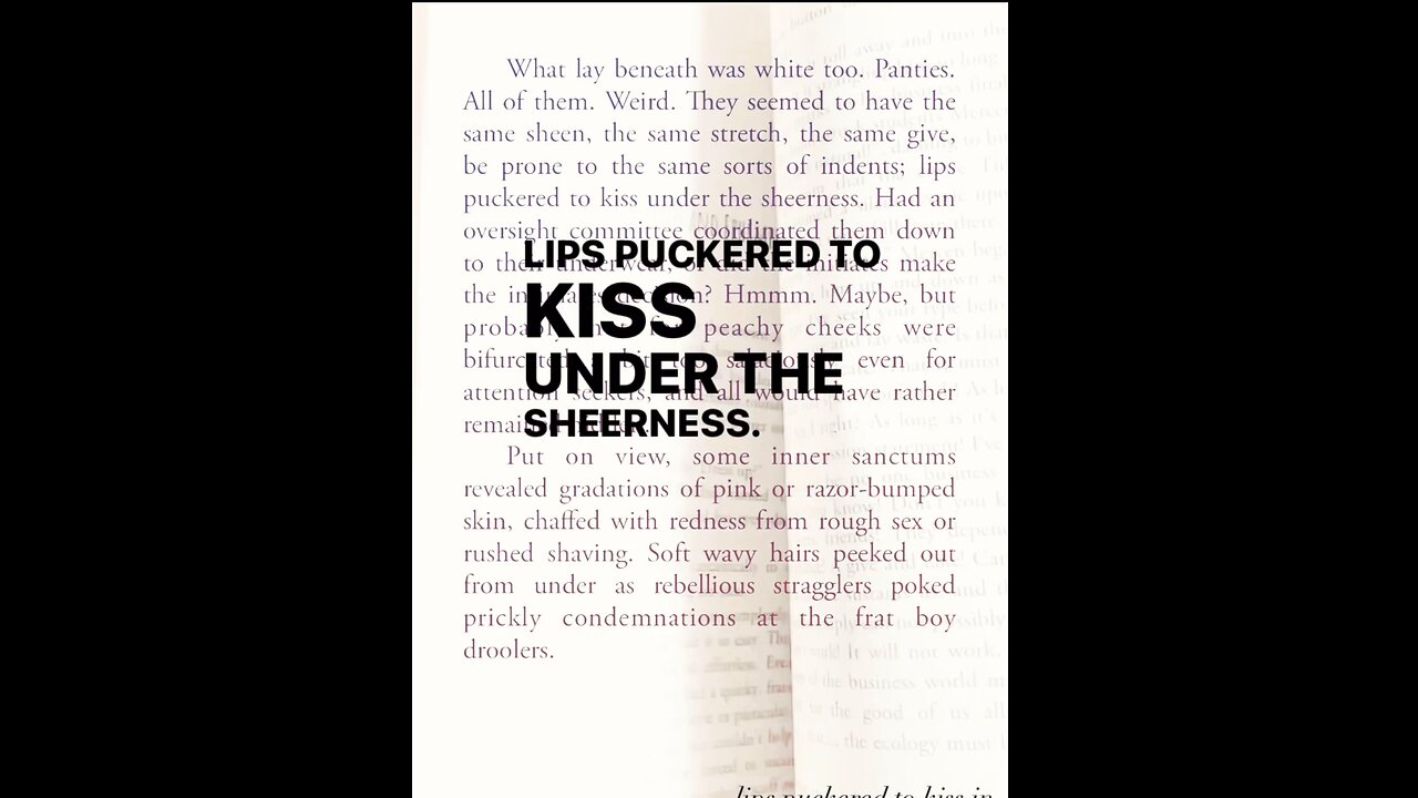 lips puckered to kiss in Sawyer And Robbie