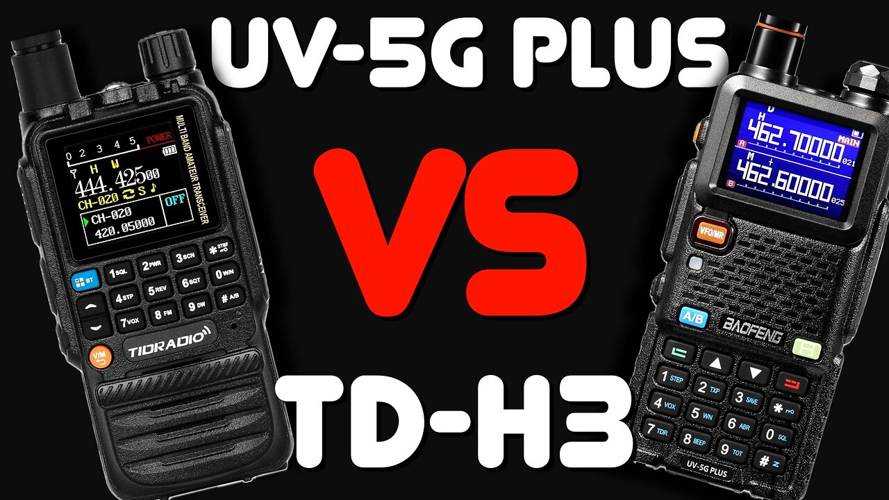 Baofeng UV-5G Plus GMRS Vs TidRadio TD-H3 GMRS Radio