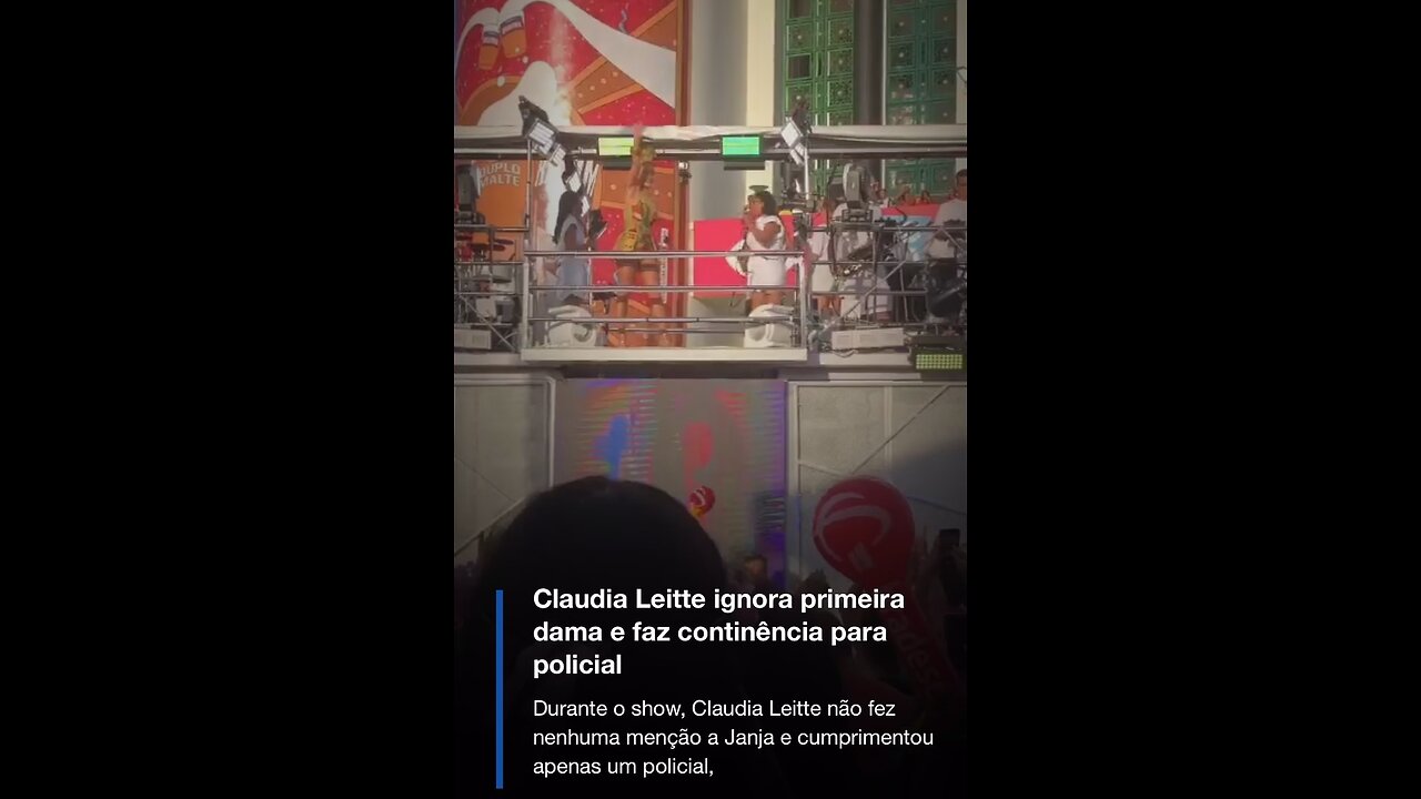 Cláudia Leite ignora Janja e presta continência a policial