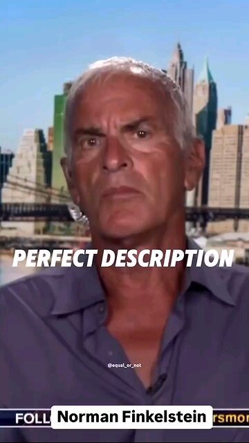 Norman Finkelstein Destroys Netanyahu and RIPS Israeli Society