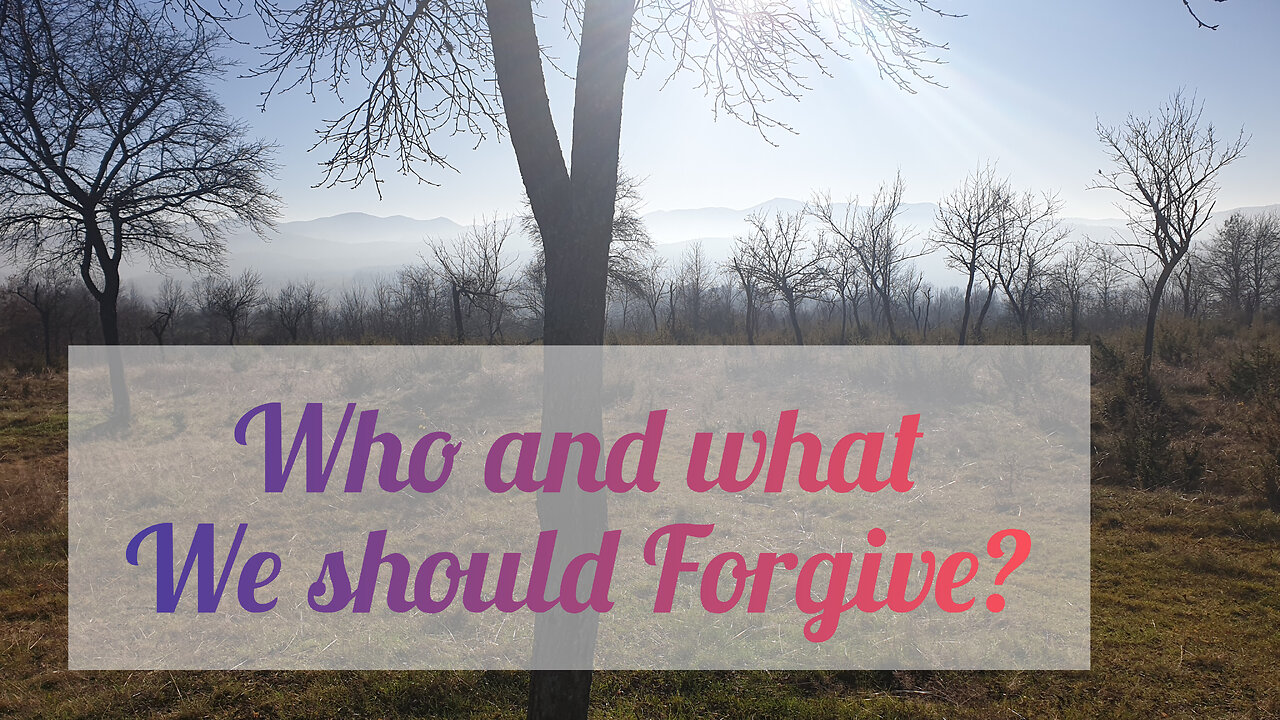 Forgiveness - a Sign of being Stuck in the Past?