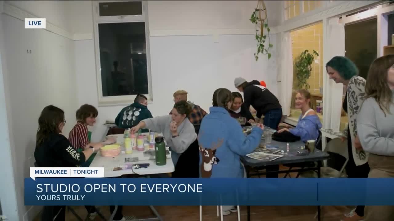 Yours Truly in Riverwest holds open art studio night