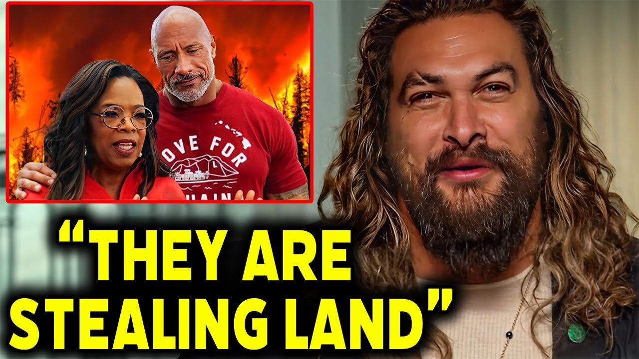 Jason Momoa Reacts To Oprah & The Rock's Maui Donation SCAM