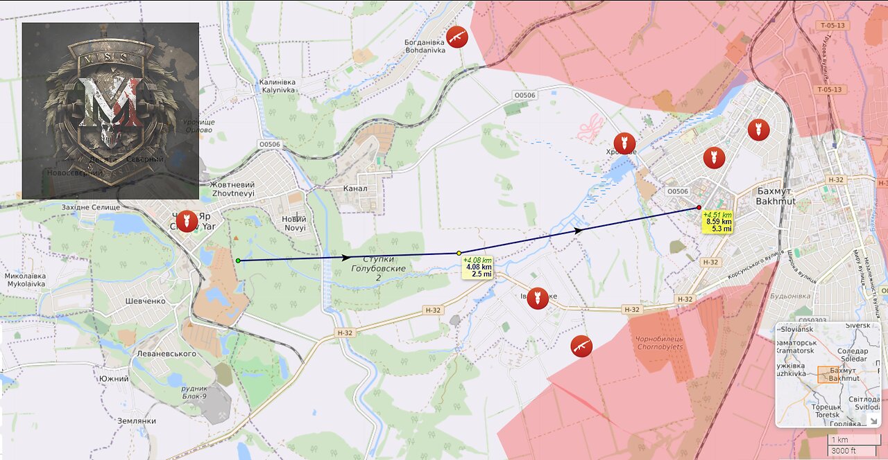 Underground tunnels between Bakhmut and Chasiv Yar. Military Summary And Analysis 2023.03.30