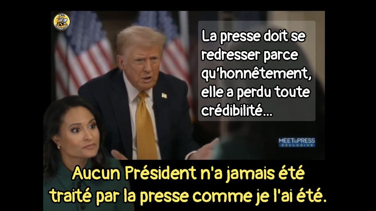 La presse, aucun Président n'a jamais été traité par la presse comme je l'ai été.