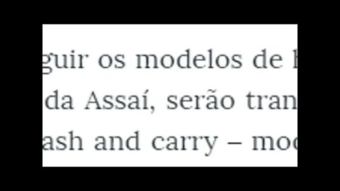 Detalhes do negocio: Pão de Açúcar vende marca Extra para Assaí Atacadista