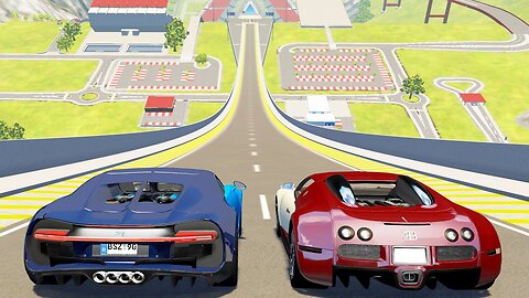 Satisfying big ramp jumps with expensive cars - Car crash compilation - Beamng drive Gameplay