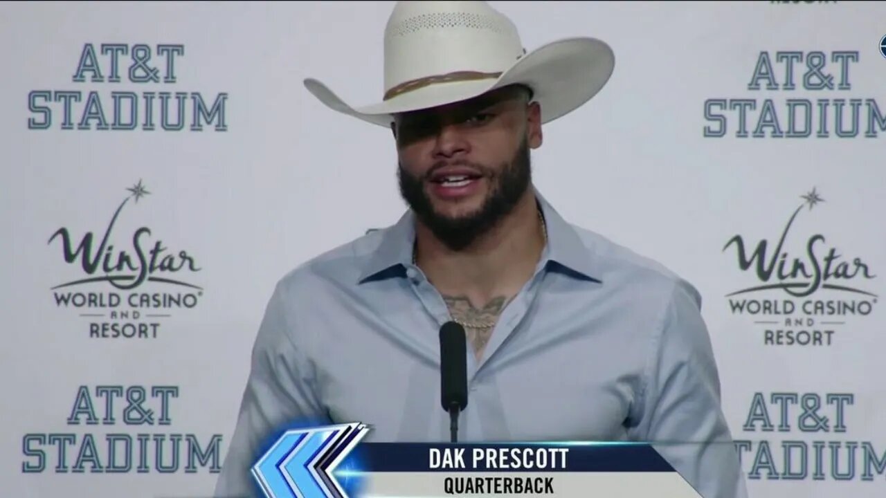 Dallas Cowboys Dak Prescott Press Conference Live