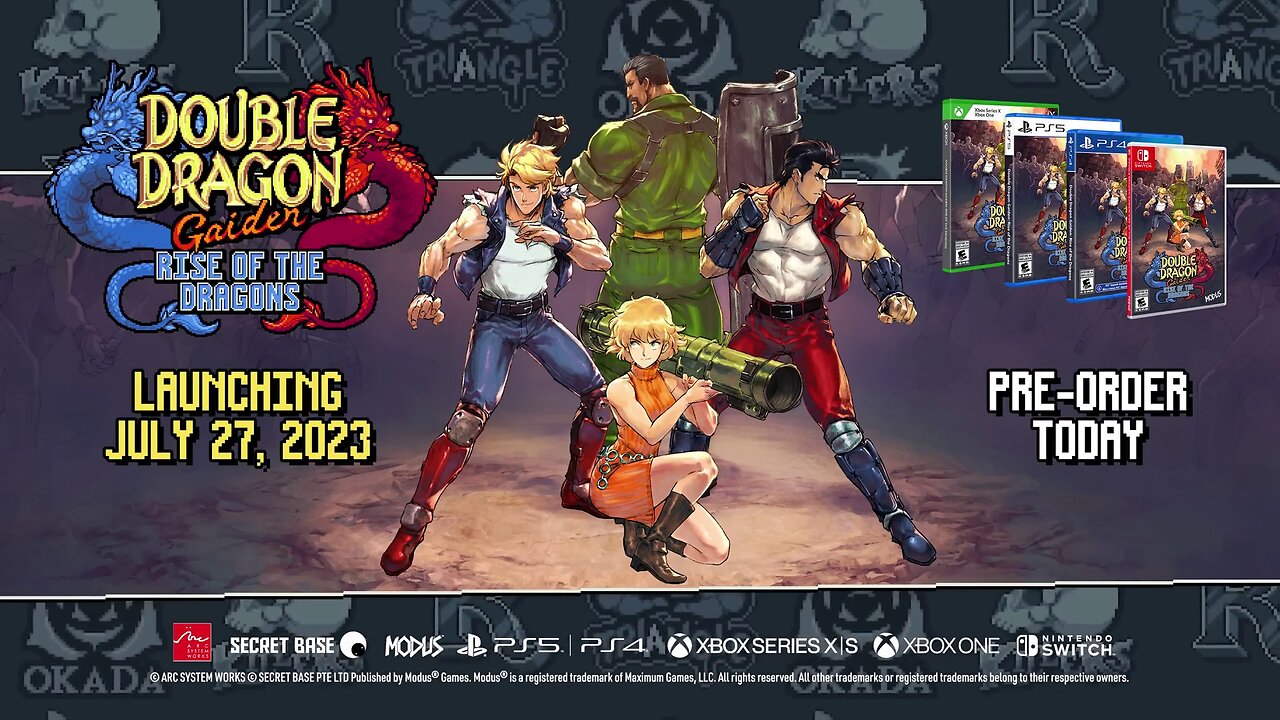 Double Dragon Gaiden: Rise Of The Dragons Release Date Trailer [July 27th,2023]