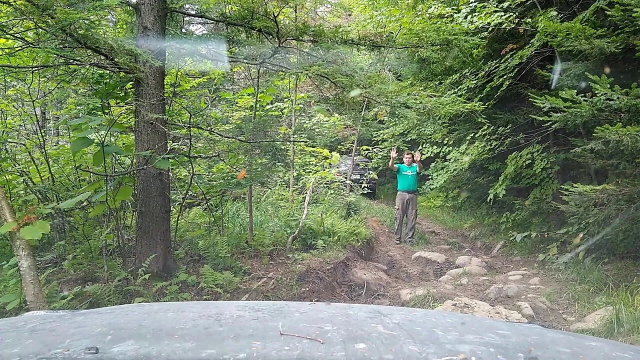 Tricky rock garden on way to look out