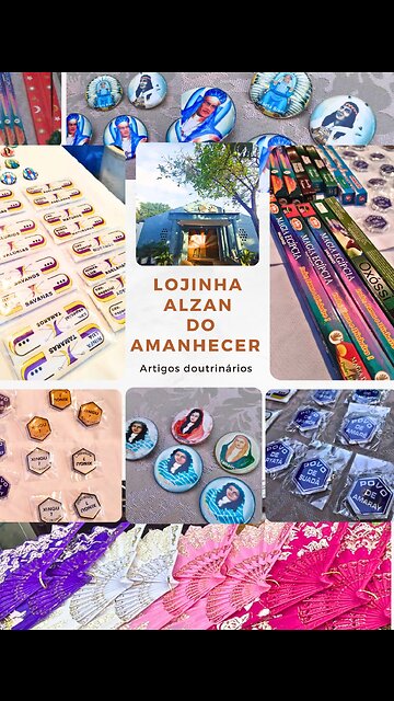 A lojinha do Alzan do Amanhecer funciona todos os sábados