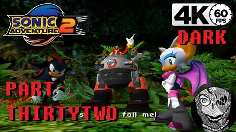 (PART 32) Sonic Adventure 2 4k [Stage 07: Weapons Bed] Dark Side Storyline