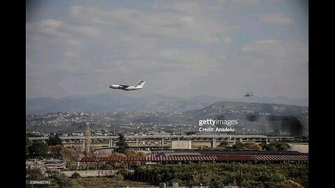 Air activity in the area of ​​the Russian air base of Khmeimim, Syria.