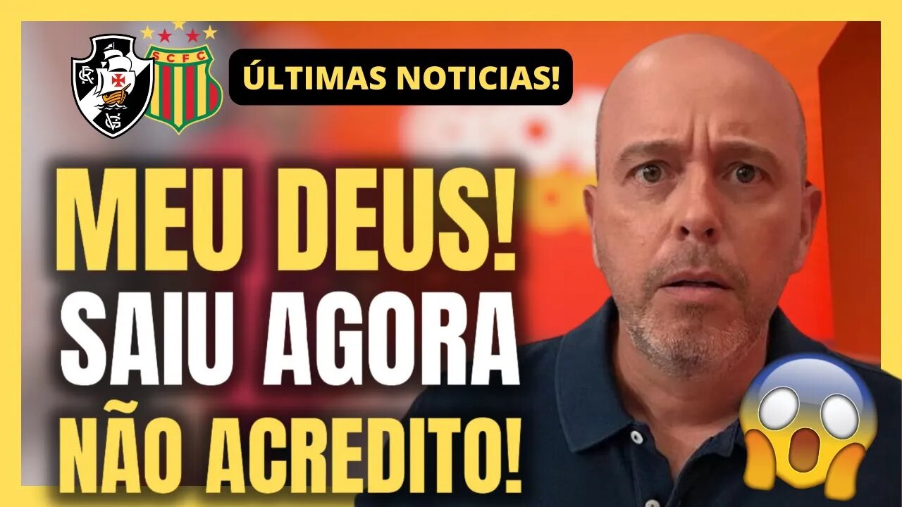 URGENTE! DEPOIS DESSA HOJE VAI SER MUITO DIFÍCIL! NOTÍCIAS DO VASCO