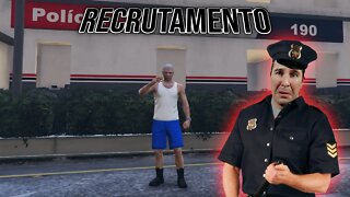 👨‍✈️GTA ROLEPLAY - DIA DE RECRUTAMENTO PARA A POLÍCIA 👨‍✈️