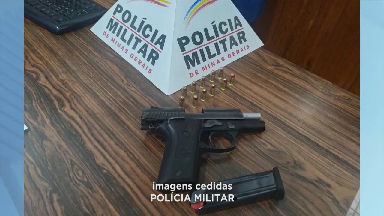 Preso com arma e munições na madrugada de hoje em Divinolândia de Minas