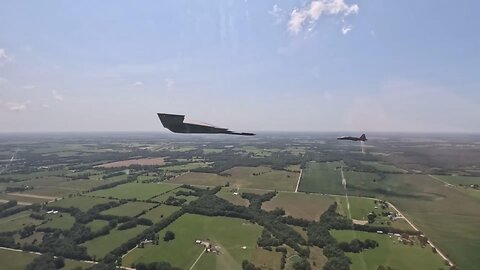 AMAZING Aerial Images of B-2 Spirit Stealth Bomber in Flight footage captured with a GoPro
