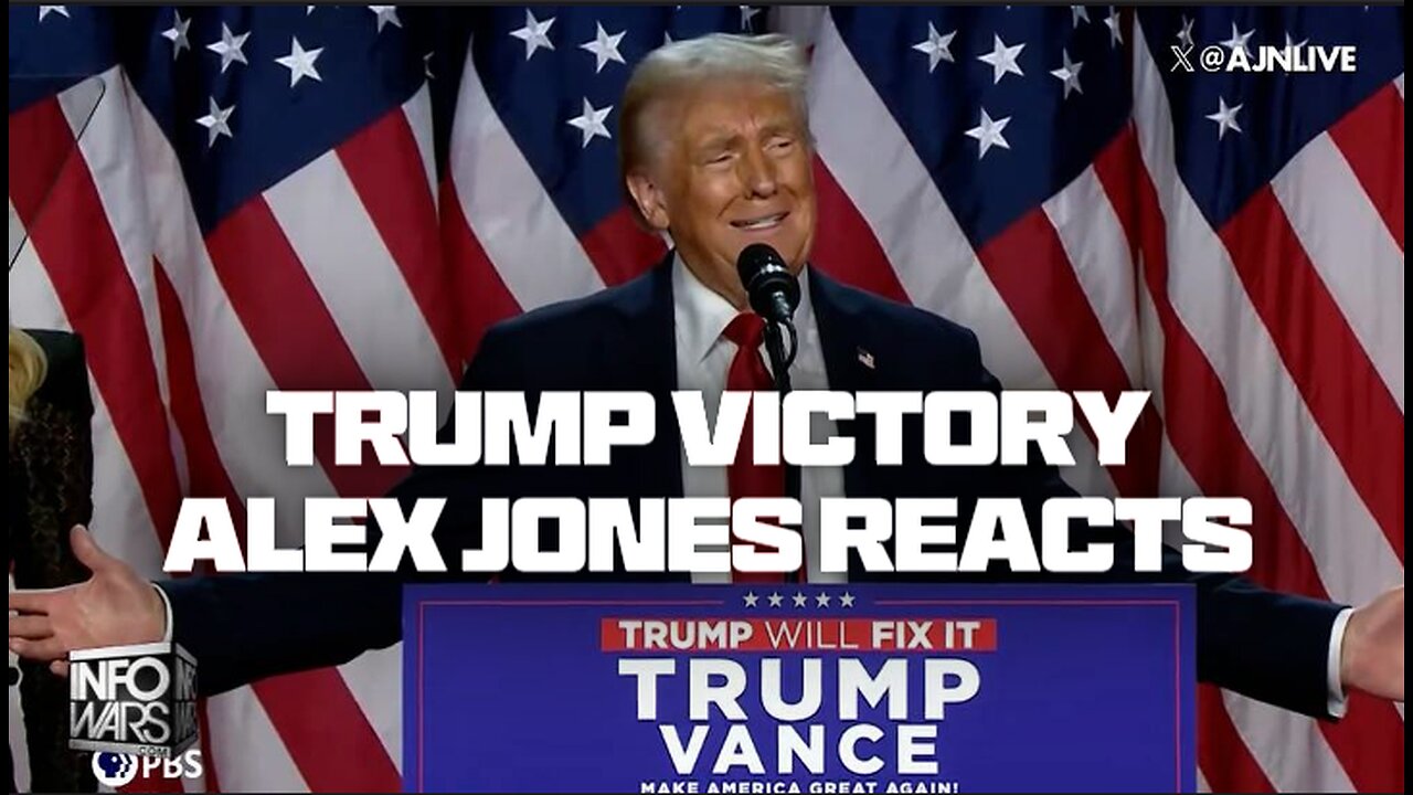 Alex Jones Reacts To Trump Victory Speech - 11/6/24