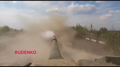 The work of the tanks of the First Slavic Brigade on the front edge of Avdiivka