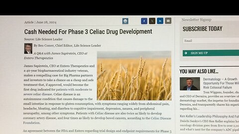 Cash Needed For Celiac Disease Drug Development