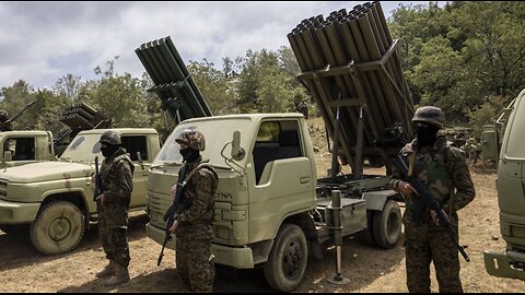 Hezbollah rain rockets on Israel military