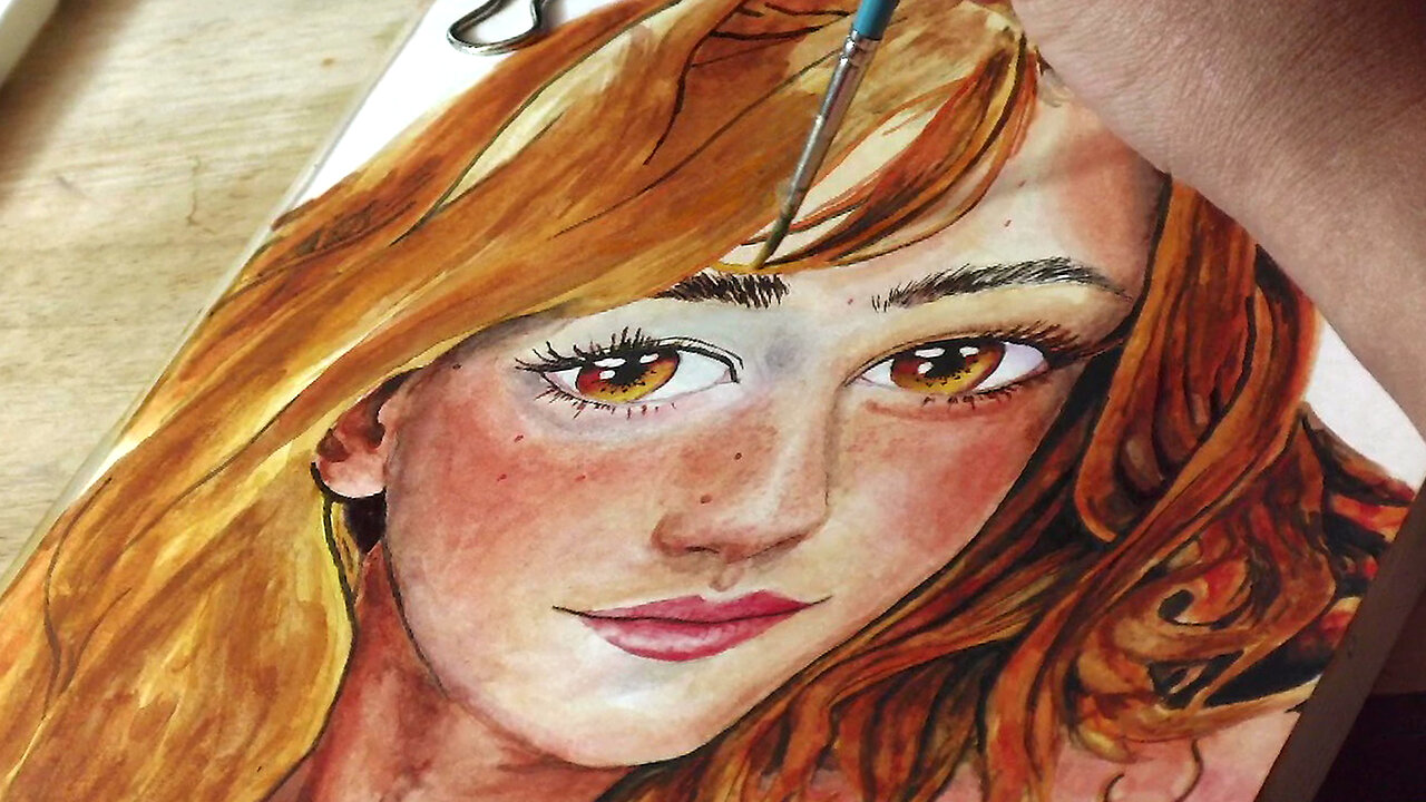 Let's Paint Emma Watson! - Watercolor Painting Tutorial / Documentary