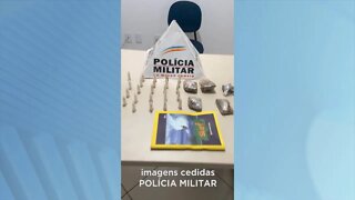 Gonzaga: preso suspeito de tráfico de drogas com mais de mais de 20 pinos de cocaína