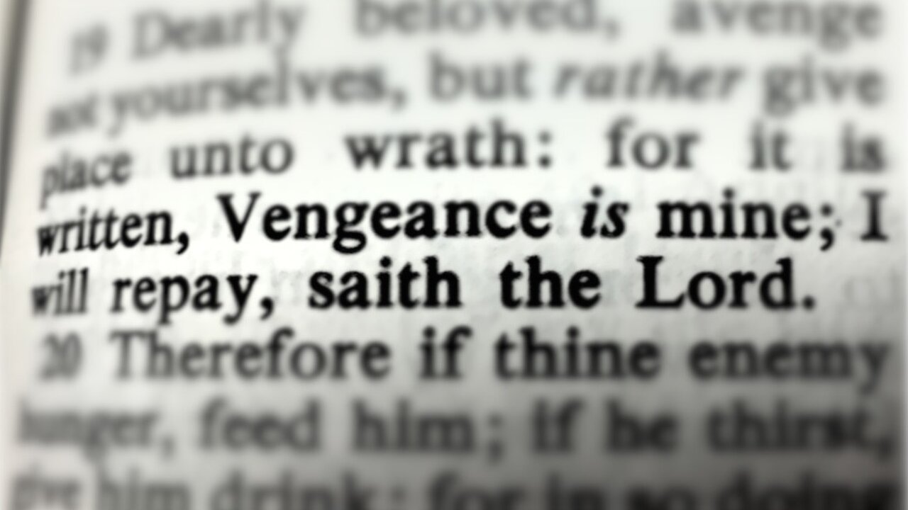 SNIPPET: "VENGEANCE IS MINE SAYETH THE LORD" [HOW TO WAIT IN FAITH UNTIL GOD JUDGES SIN]