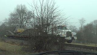 CSX Work Truck Stopped At The Iron Station Siding