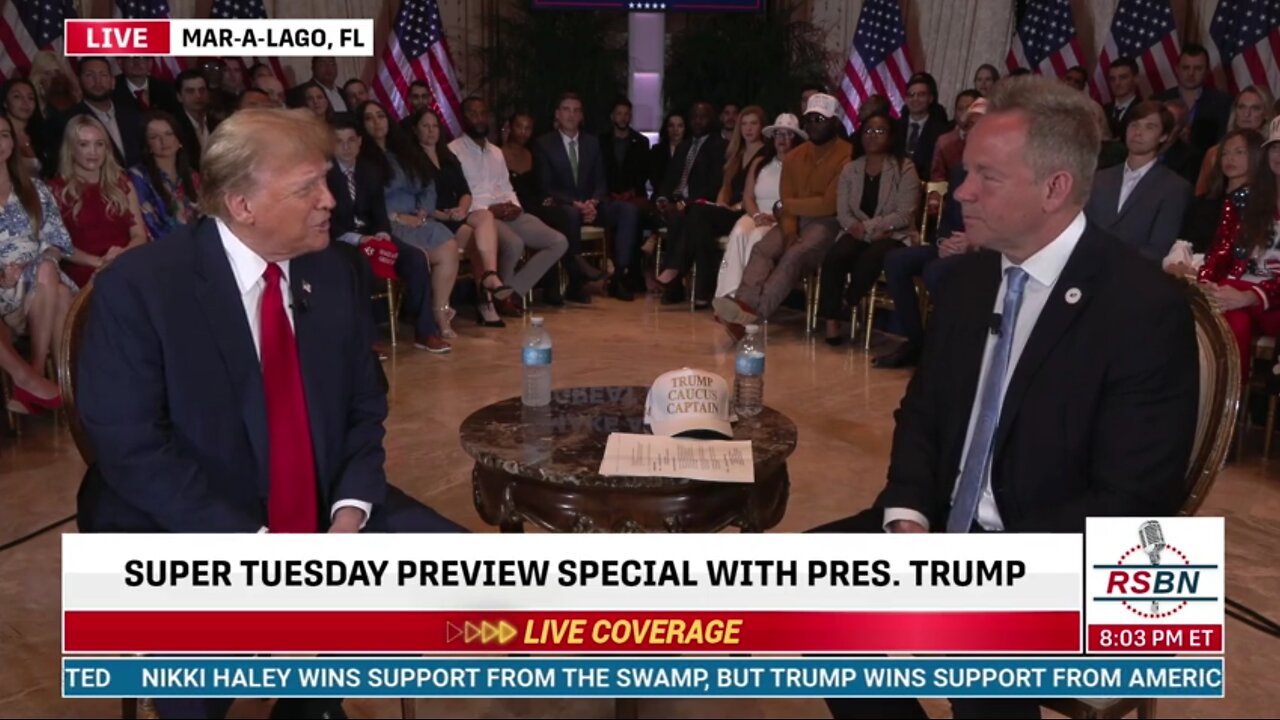 FULL INTERVIEW: Super Tuesday Preview Special with President Trump at Mar-a-Lago - 3/4/24