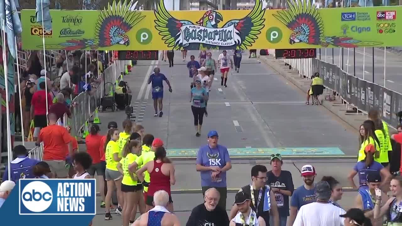 2:05 – 2:10 Saturday | Publix Gasparilla Distance Classic Finish Line