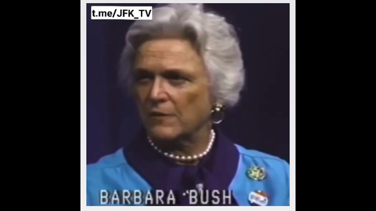 Barbara Bush was really a man 1980 Now we can see it