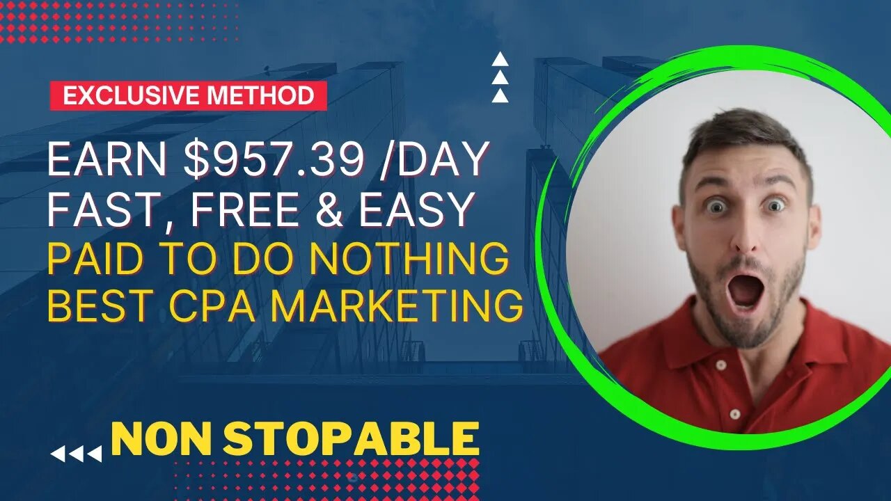 EXCLUSIVE $957.39 Day, CPA Marketing Tutorial, Make Money Online, Passive Income