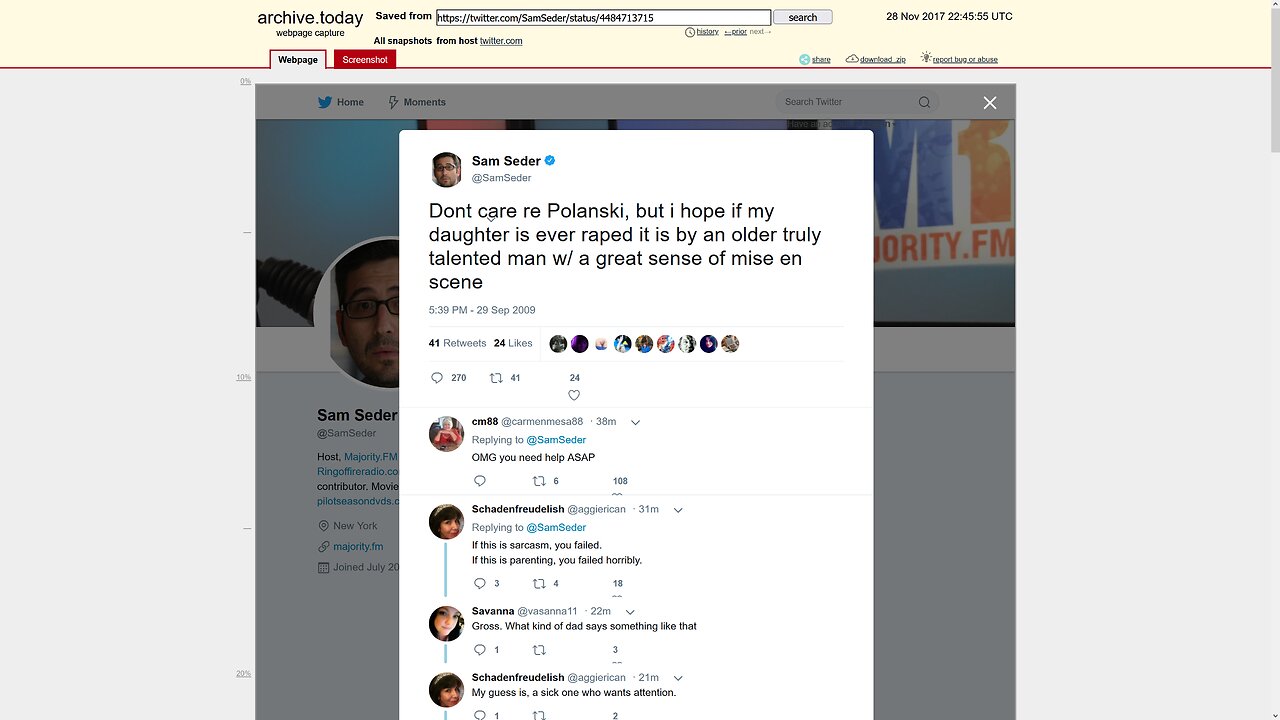 Creepy old man Sam Seder (and Ring of Fire) is fake news! (Hunter Biden laptop)