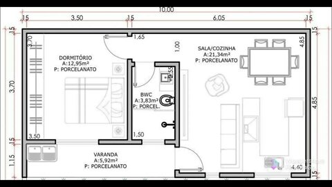 planta baixa 10x4,85
