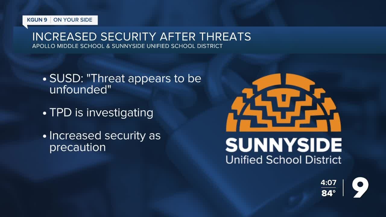Apollo Middle School upping security due to 'viral threat'