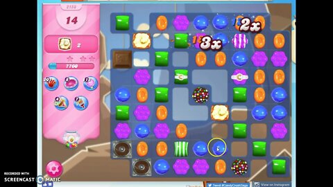 Candy Crush Level 2158 Audio Talkthrough, 2 Stars 0 Boosters