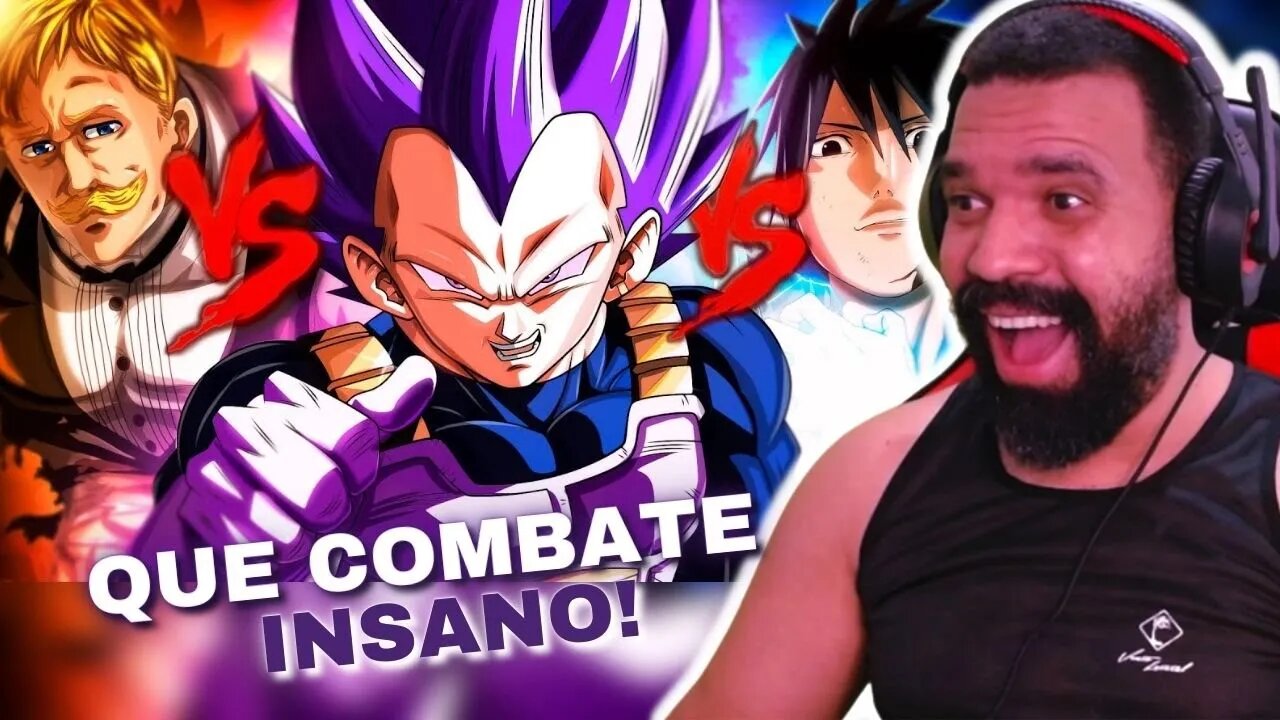 REAGINDO A Sasuke VS. Vegeta VS. Escanor | Combate de Rimas | Part. @Duelista e @BLAZE