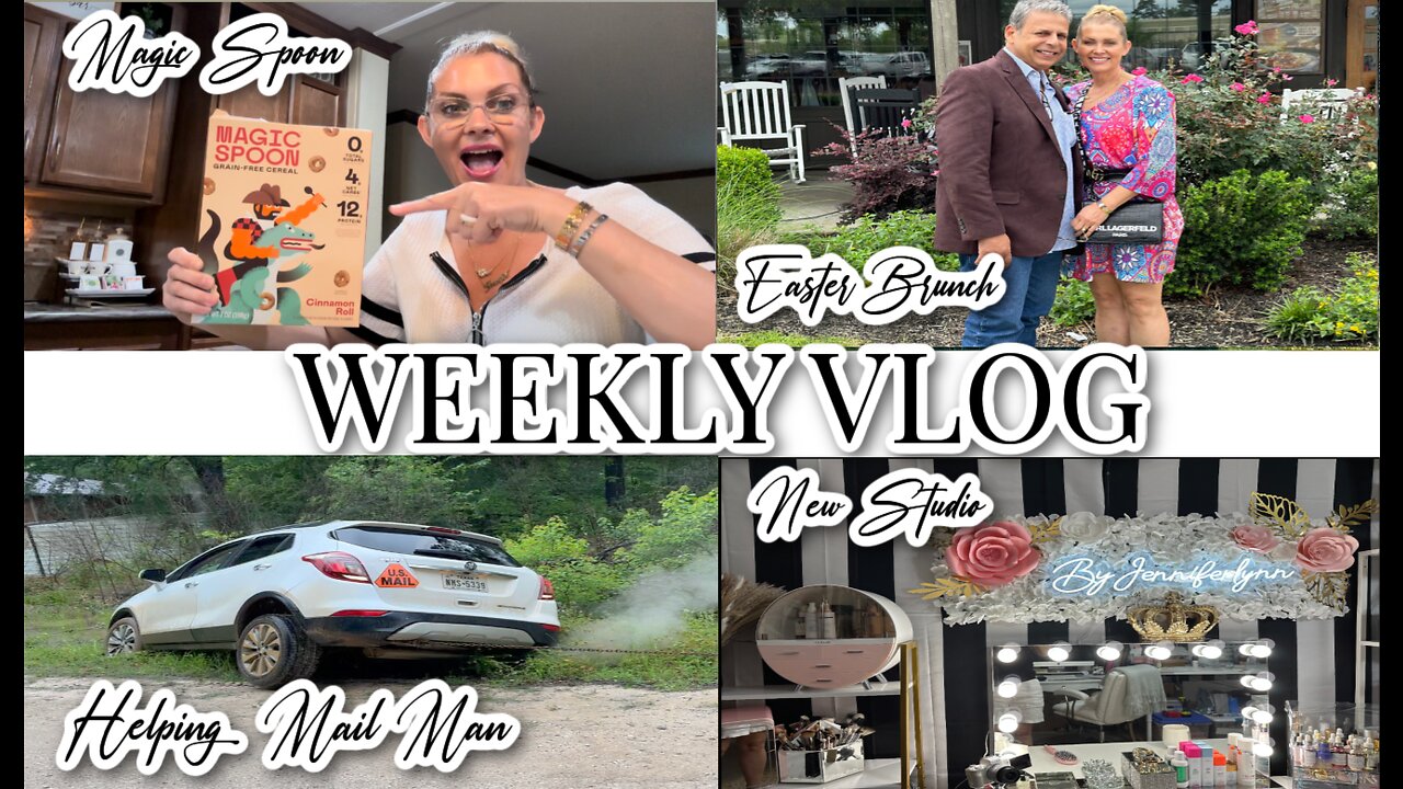 WEEKLY VLOG + MAGIC SPOON+ HELPING MAIL MAN + EASTER BRUNCH + NEW STUDIO