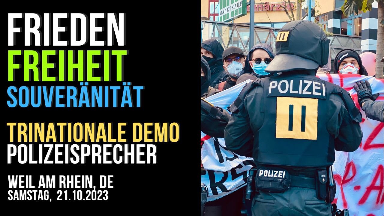 Antifa terrorisiert friedliche Kundgebung 🇫🇷 🇨🇭🇩🇪 - Auskunft vom Polizeisprecher zur aktuellen Lage